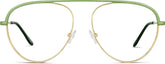 Green Aviator Glasses #3219724