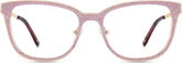 Pink Square Glasses #3221819