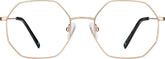 Rose Gold Geometric Glasses #3229514