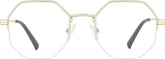 Gold Geometric Glasses #3233614
