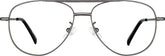 Steel Gray Aviator Glasses #3239212