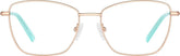 Rose Gold Cat-Eye Glasses #3245019