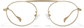 Gold Foldable Oval Glasses #3246214