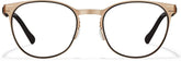 Gold Active Round Glasses #3247014