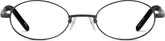 Gray Oval Glasses #366812