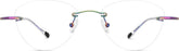 Multicolor Customizable Titanium Rimless Glasses #372229