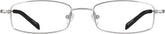 Silver Rectangle Glasses #411511