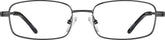Dark Gray Rectangle Glasses #414012