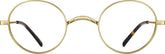 Gold Round Glasses #414414