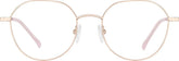 Rose Gold Geometric Glasses #415819