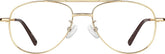 Gold Aviator Glasses #419014