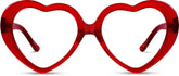 Red I Love SF Glasses #4421018