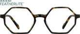 Tortoiseshell Geometric Glasses #4442225