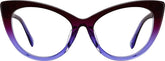 Purple Cat-Eye Glassses Glasses #4469917