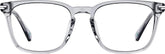 Crystal Gray Rectangle Glasses #4473612
