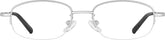 Silver Oval Glasses #463311