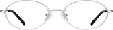 Silver Oval Glasses #473511