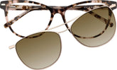 Pink Tortoiseshell Cat-Eye Magnetic Snap-On Set #503019