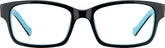Black Kids’ Rectangle Glasses #632321