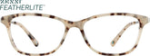 Ivory Tortoiseshell Rectangle Glasses #7812935