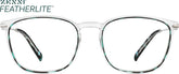 Green Tortoiseshell Square Glasses #7818716