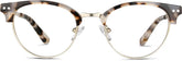 Ivory Tortoiseshell Browline Glasses #7822035