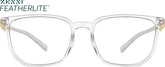 Translucent Square Glasses #7829723