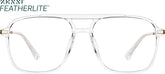 Translucent Aviator Glasses #7830123