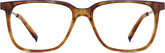 Tortoiseshell Rectangle Glasses #7835925