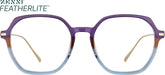 Purple Geometric Glasses #7837517