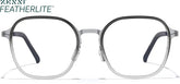 Gray Ombre Geometric Glasses #7843712