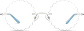 Silver Rimless Glasses #85810511