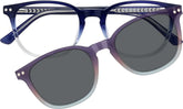 Blue Polarized Magnetic Clip On Eyeglasses #99122416