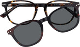 Tortoiseshell Polarized Magnetic Clip On Eyeglasses #99122525