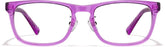 Purple Rectangle Glasses #P102217