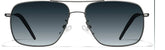 Gunmetal Gray Premium Aviator Sunglasses #P1127812