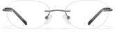 Gray Rectangle Glasses #P138212