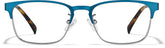 Blue and Tortoiseshell Browline Glasses #P1910716