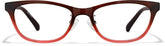 Ombre Red Oval Glasses #P2017018