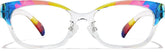 Rainbow Cat-Eye Glasses #P2023729