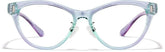 Lavender and Mint Cat-Eye Glasses #P2030017