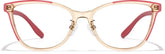 Red Cat-Eye Glasses #P2033618