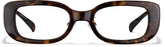 Tortoiseshell Rectangle Glasses #P2036325