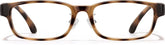 Tortoiseshell Rectangle Glasses #P238625