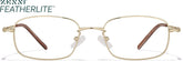 Gold Rectangle Glasses #P316414