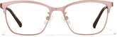 Rose Gold Browline Glasses #P3216819