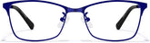 Indigo Rectangle Glasses #P3216916