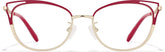 Red Cat-Eye Glasses #P3218318