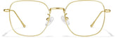 Gold Square Glasses #P3234014