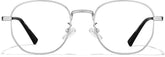 Silver Square Glasses #P3244411